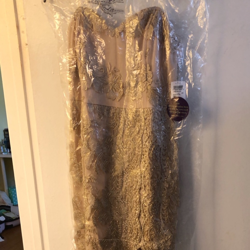 Gold formal gown